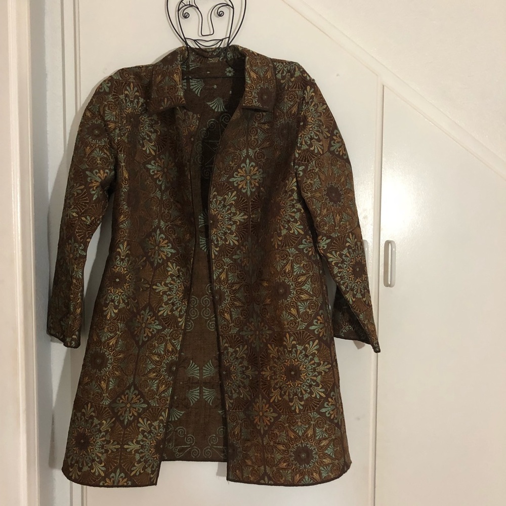 Beautiful trench! Over coat